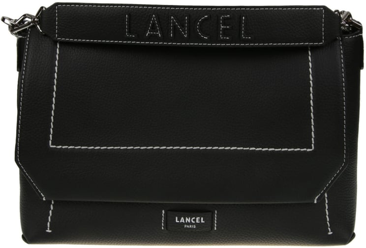 Lancel Ninon Soft Large Flap Bag Black