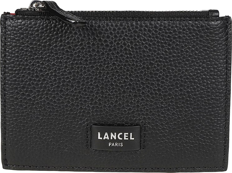 Lancel Ninon De Lancel Large Zip Credit Card Holder Black
