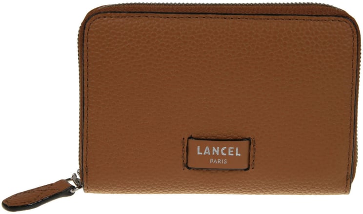 Lancel Ninon Small Zip Around Wallet Brown