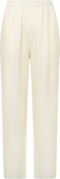 Laneus Pantalone Melrose Wide Crema