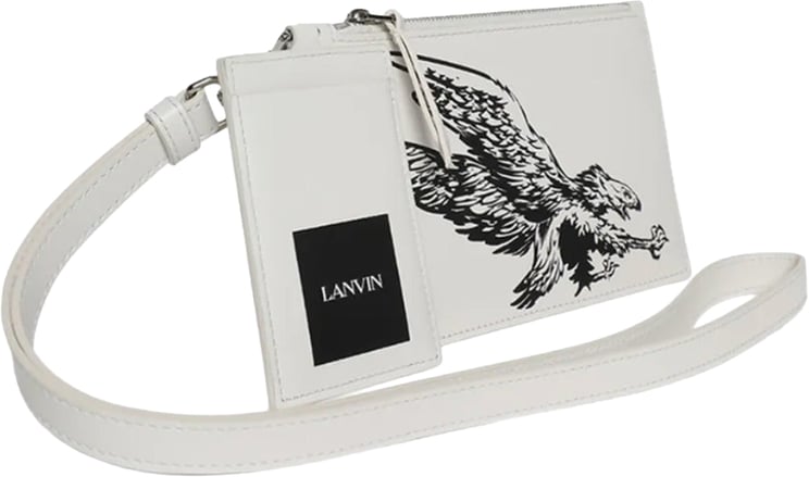 Lanvin Lanvin pouch wallet, white