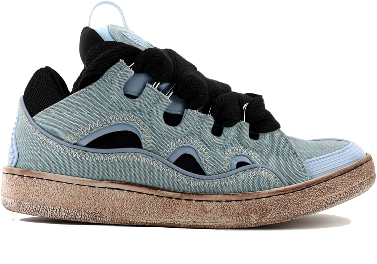 Lanvin Curb Sneaker Canvas Blue