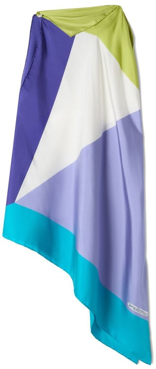 Lanvin Color-Block Top with Dynamic Hemline