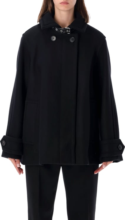 Lanvin High Neck Short Coat Nero