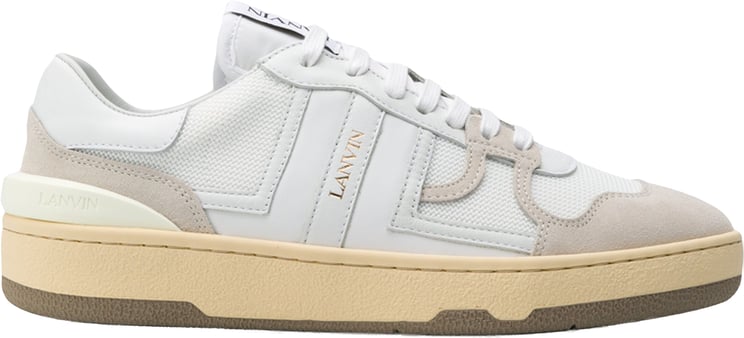 Lanvin White Tennis Low Top Clay Sneakers