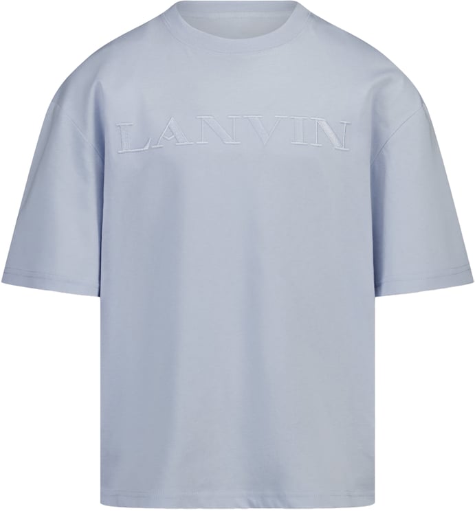 Lanvin Lanvin Kinder Jongens T-Shirt In Licht Blauw