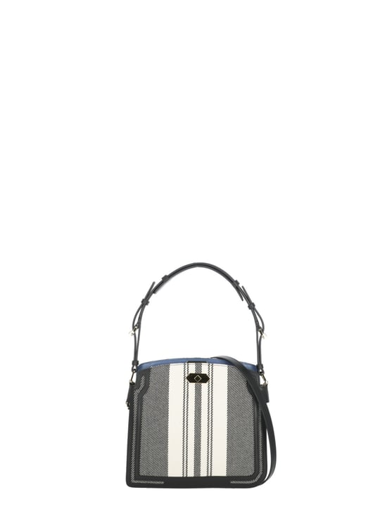 Lanvin Geometric Patterned Structured Compagnon Bag