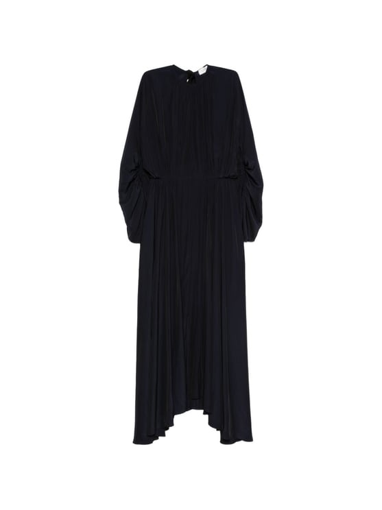 Lanvin Asymmetrical Hemline Maxi Dress