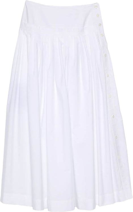 Lanvin Midi Skirt With Side Button Closure