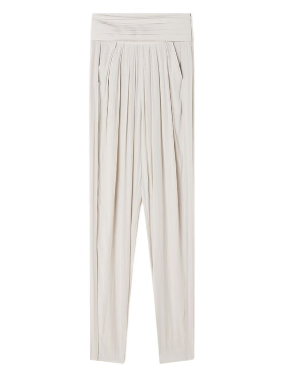 Lanvin High-Waisted Trousers with Pleated Detailing and Side Pockets