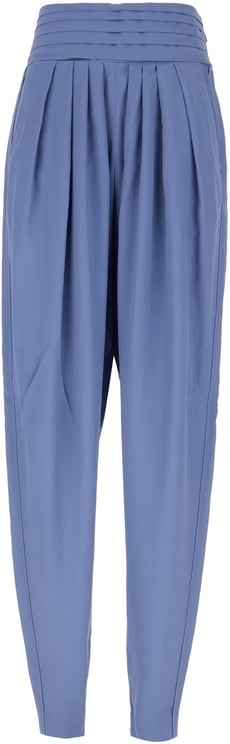 Lanvin Lanvin Cerulean blue viscose blend pants