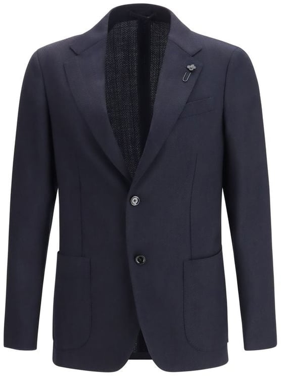 Lardini Lardini Blue Wool Blazer