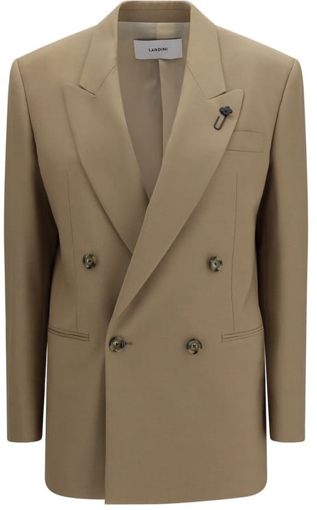 Lardini Lardini Beige Wool Oves Aries Blazer