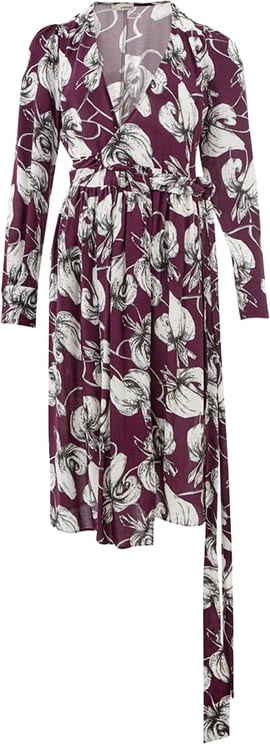 Lardini Lardini Purple Viscose Casual Dress