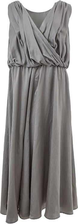 Lardini Lardini Gray Silk Casual Dress