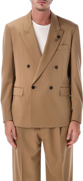 Lardini Feeling Blazer Doppio Petto Beige