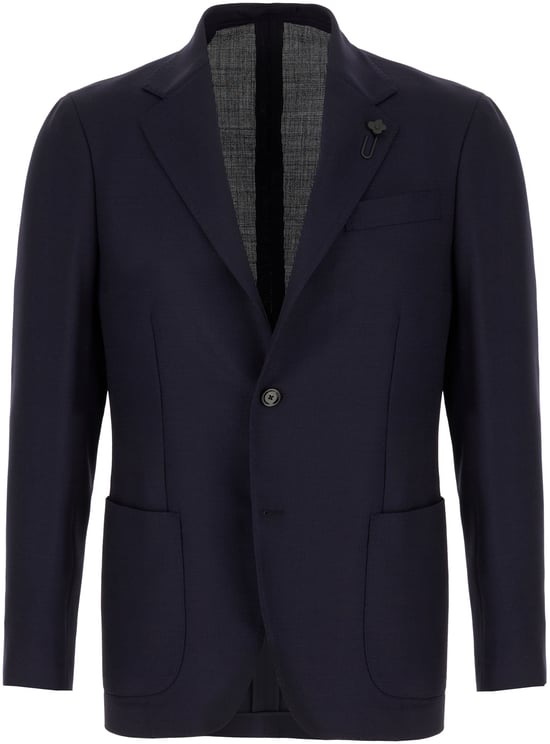 Lardini Lardini Navy blue wool blazer
