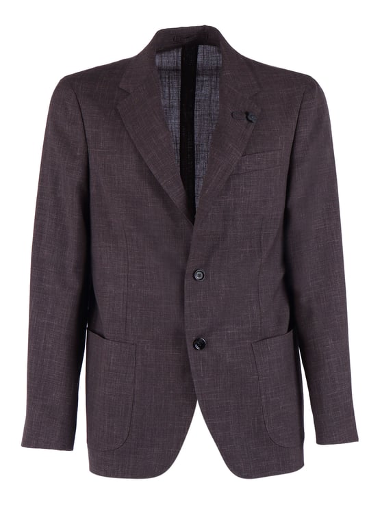 Lardini Brown Roma Textured Blazer