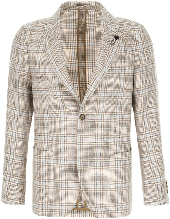 Lardini Lardini Embroidered cotton blend blazer