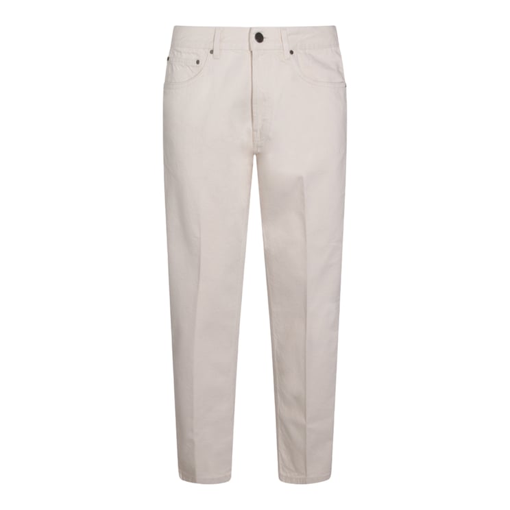 Lardini Classic Straight-Leg Jeans in Beige