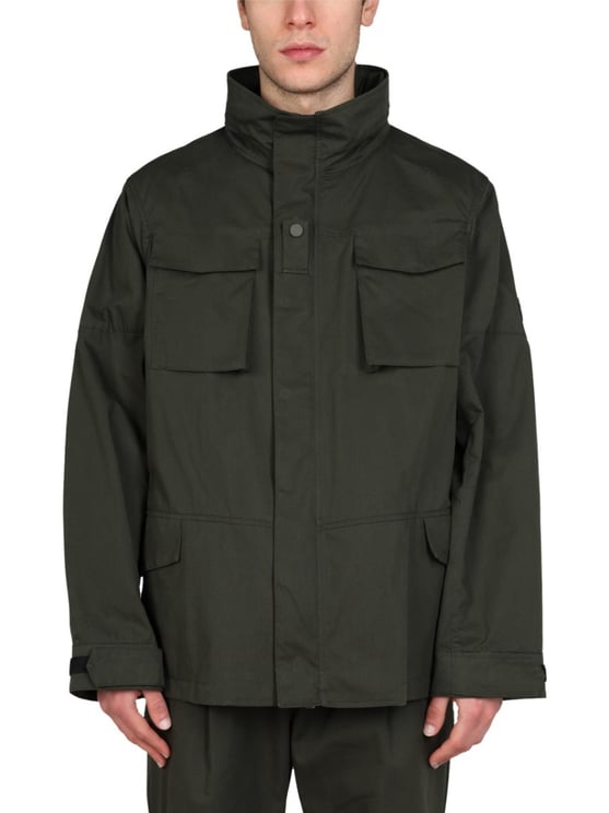 Lardini Structured High Neck Jacket With Button