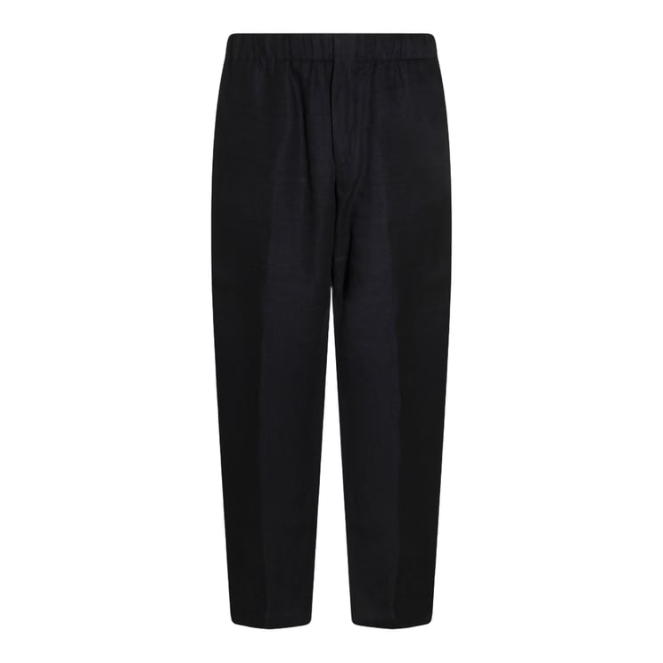 Lardini Straight-Leg Trousers With Elastic Waistband
