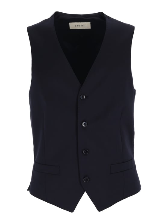 L.B.M 1911 Black Tailored Tailored Vest