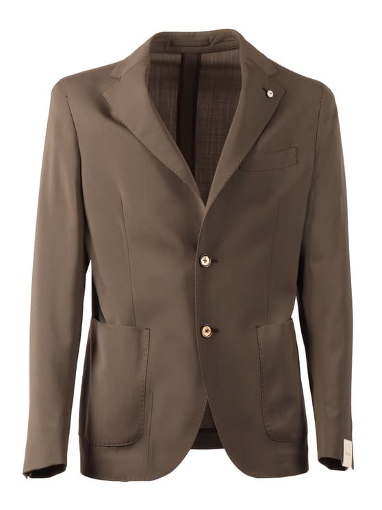 L.B.M 1911 Brown Drop S Virgin Wool Jacket