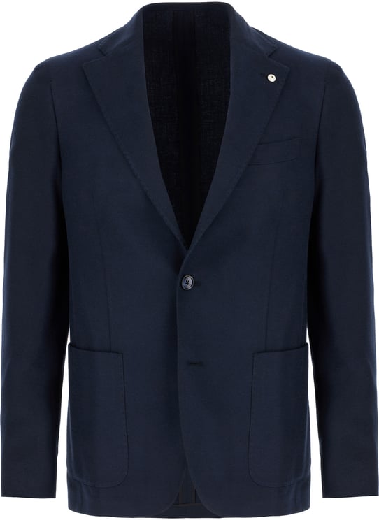L.B.M 1911 L.b.m. 1911 Navy blue cotton blazer