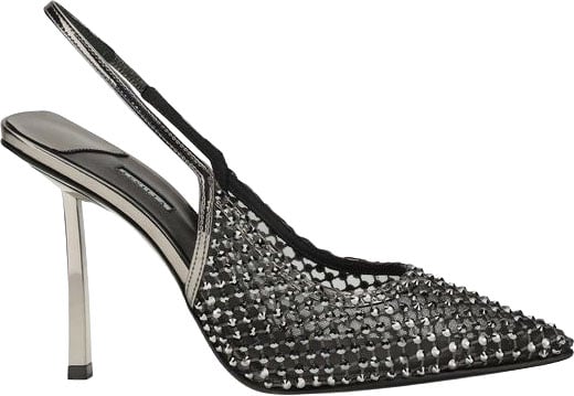 Le Silla LE SILLA Black Nylon High Heel Pumps