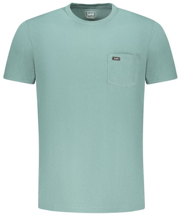 Lee Lee Green Cotton Men T-Shirt