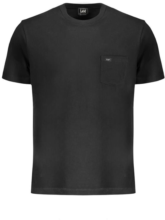 Lee Lee Black Cotton Men T-Shirt