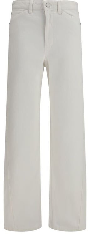 Lemaire Lemaire White Cotton Casual Pants