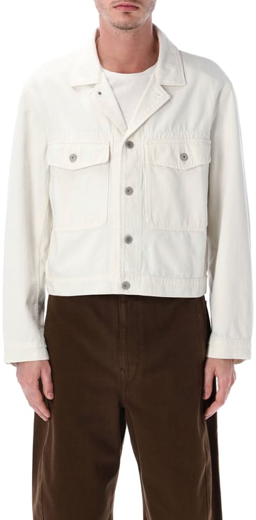 Lemaire Trucker Jkt Milk