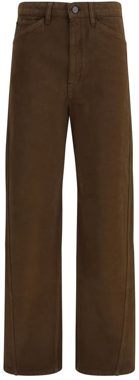 Lemaire Lemaire Brown Cotton Casual Pants