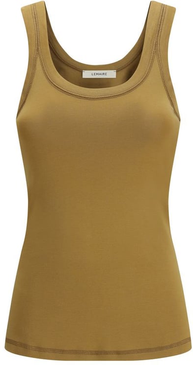 Lemaire Lemaire Brown Cotton Tank Tops