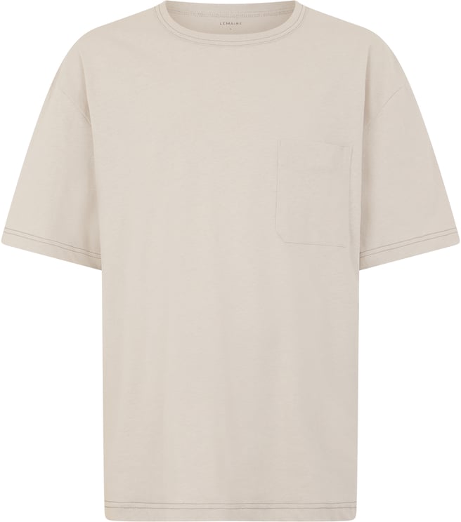 Lemaire T-shirt in cotton and linen blend