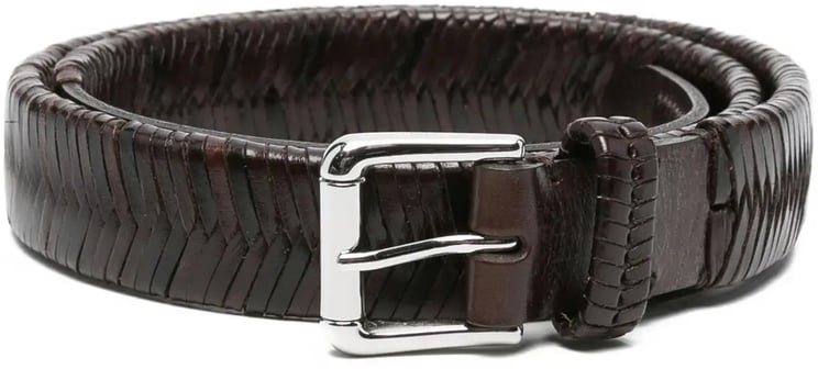Lemaire Weaved Belt 25 Dark Brown