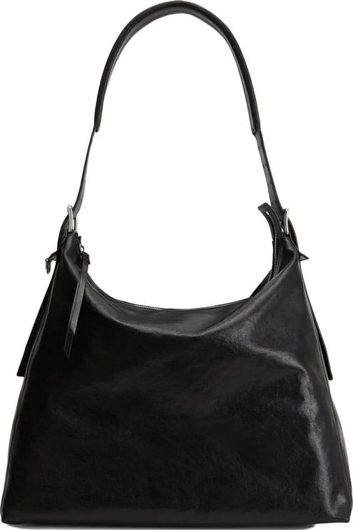 Lemaire Belted Hobo Bag Dark Chocolate