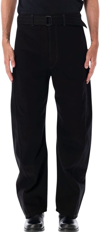 Lemaire Belted Twisted Pant Nero