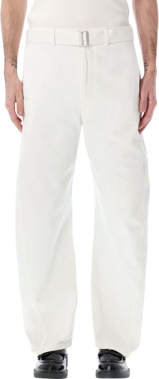 Lemaire Twisted Belted Pant Milk