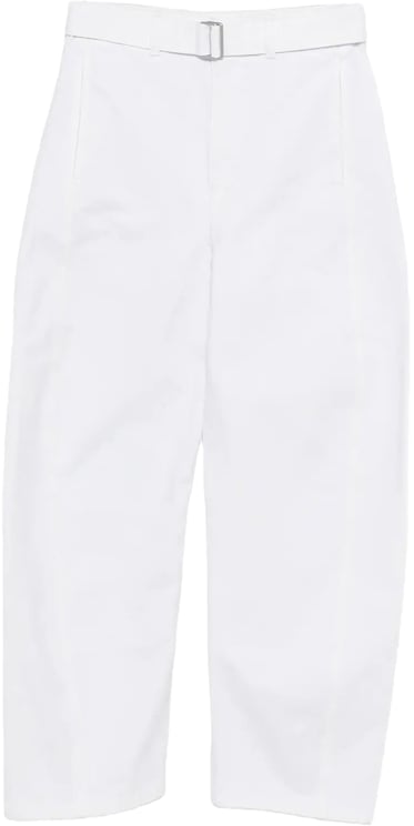 Lemaire Twisted Belted Pants Milk