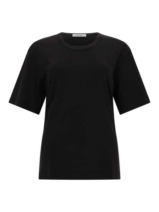 Lemaire Neutrals Rib Loose Fit Crewneck Cotton T-Shirt
