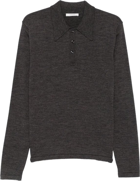 Lemaire Ls Knitted Polo Top Ecorce