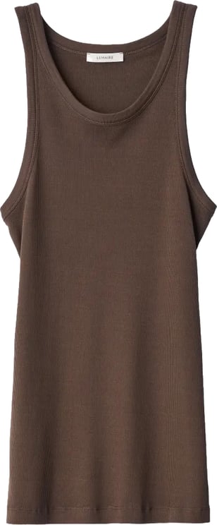 Lemaire Ribbed Tank Top Carob