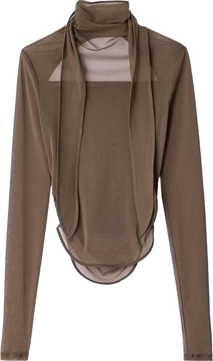 Lemaire Ballerina Foulard Top Cacao