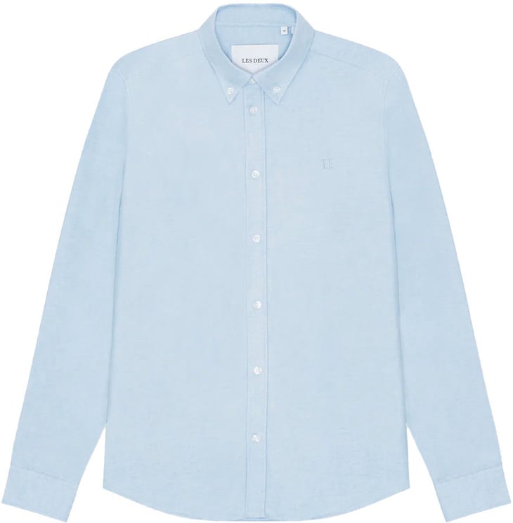 Les Deux chemise les deux konrad oxford bleu clair homme