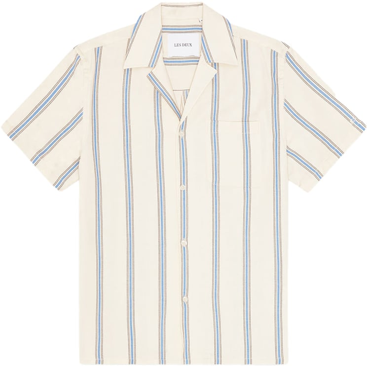 Les Deux chemise manches courtes les deux lawson coton eggnog white