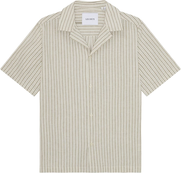 Les Deux les deux chemise coton lin dark sand