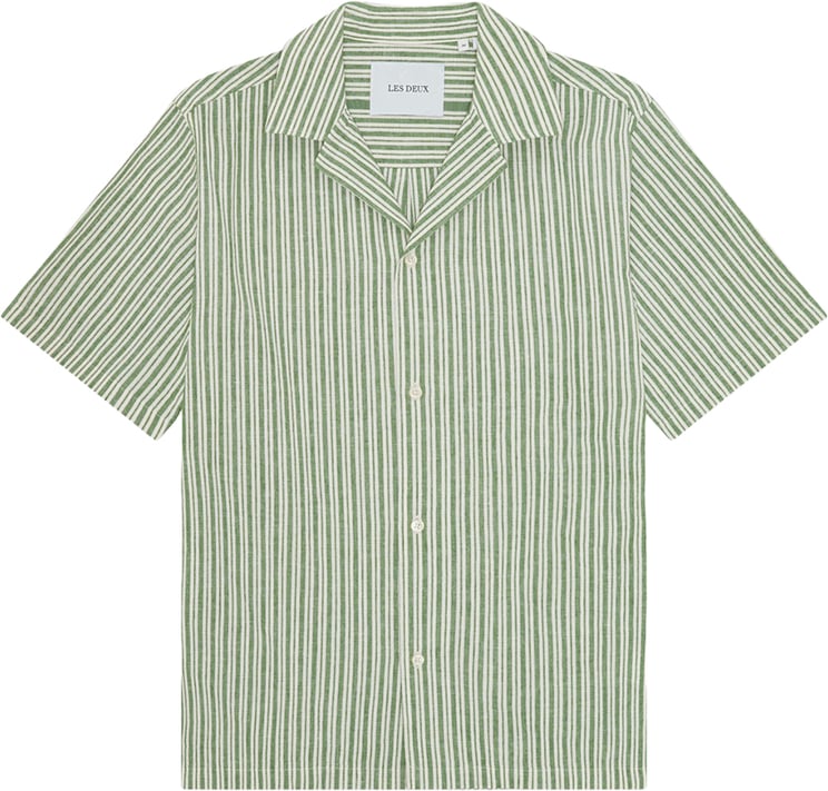 Les Deux les deux chemise coton vert